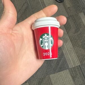 Starbucks 2025 Red and White Ornament